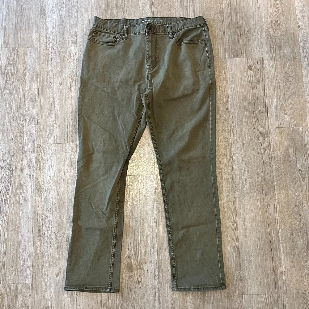 Mens Old Navy Green Slim Jeans - 38x32